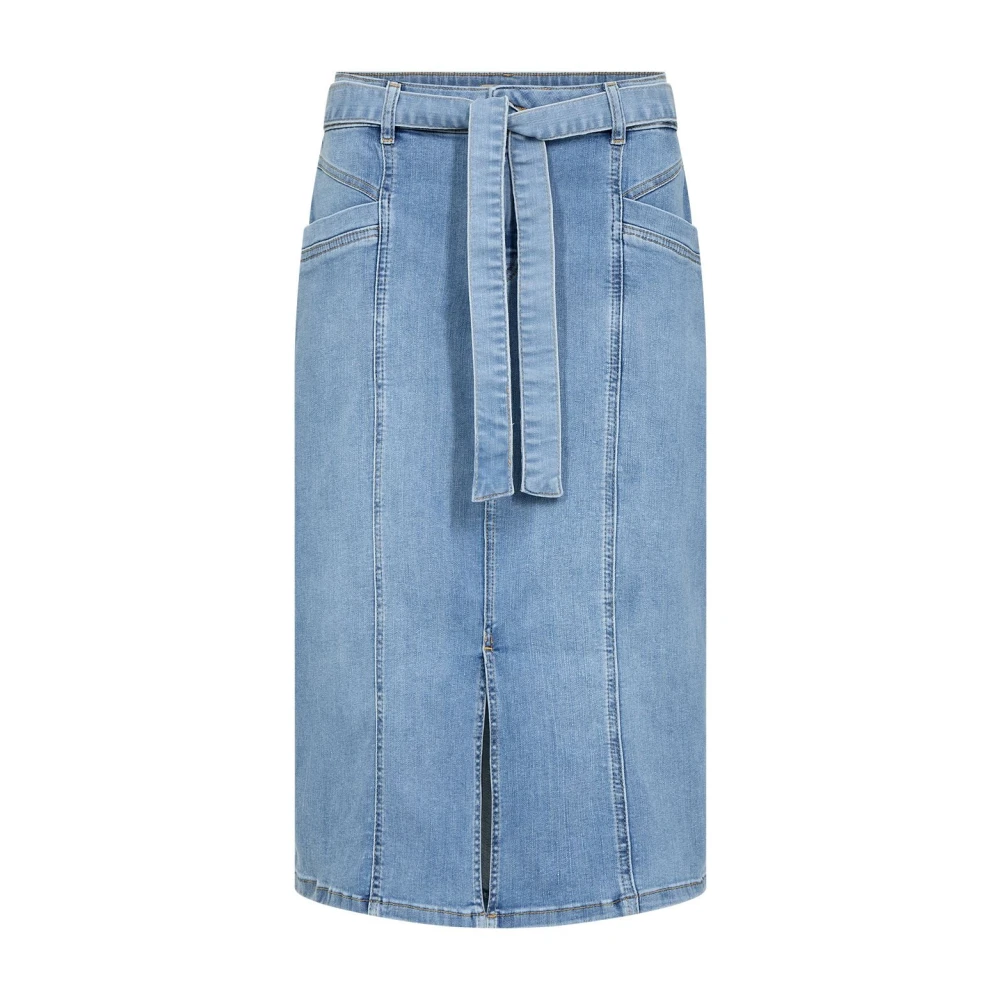 Soyaconcept Kimberly Denim Rok met Riem Blue Dames