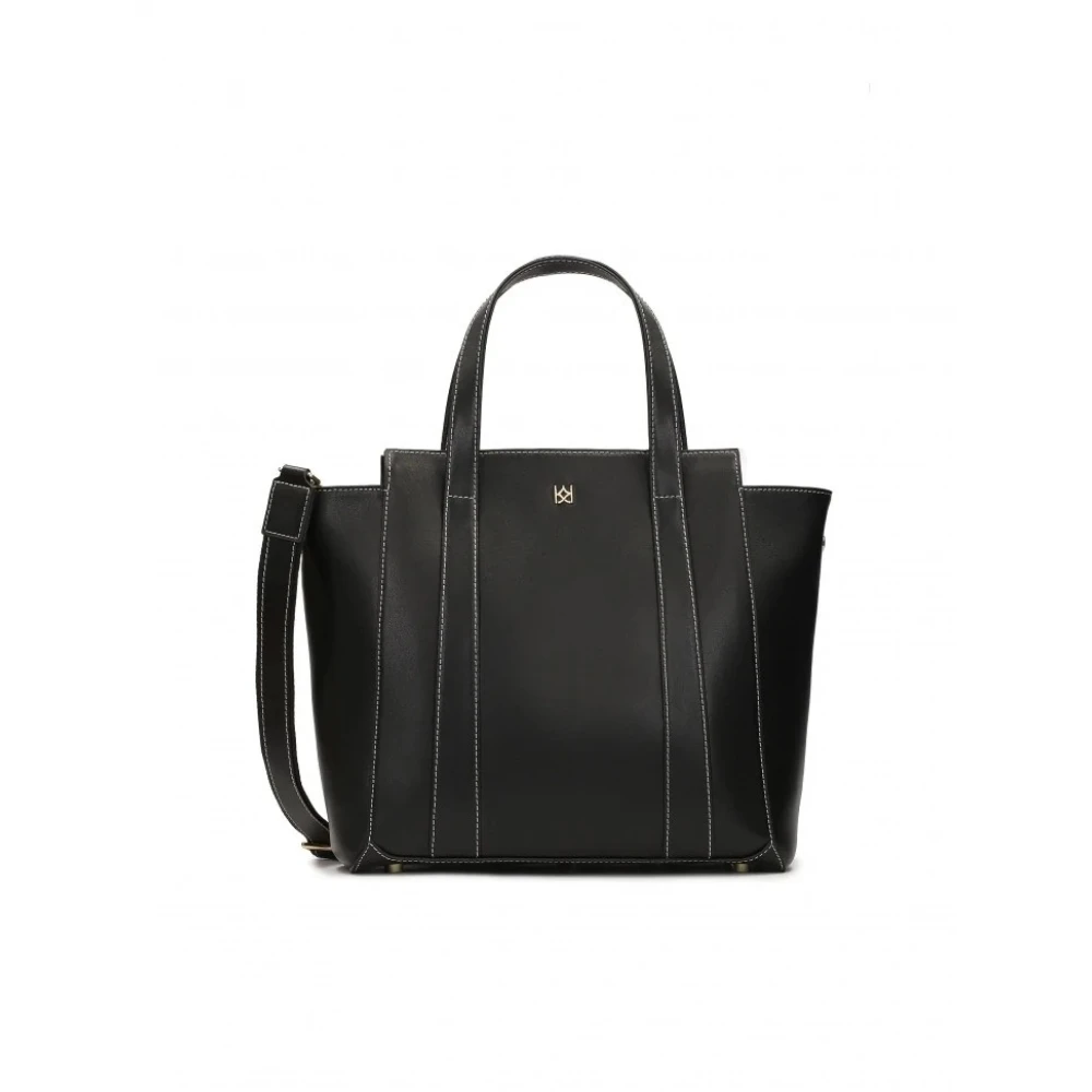 Kazar Zwarte trapeziumvormige schoudertas Black Dames
