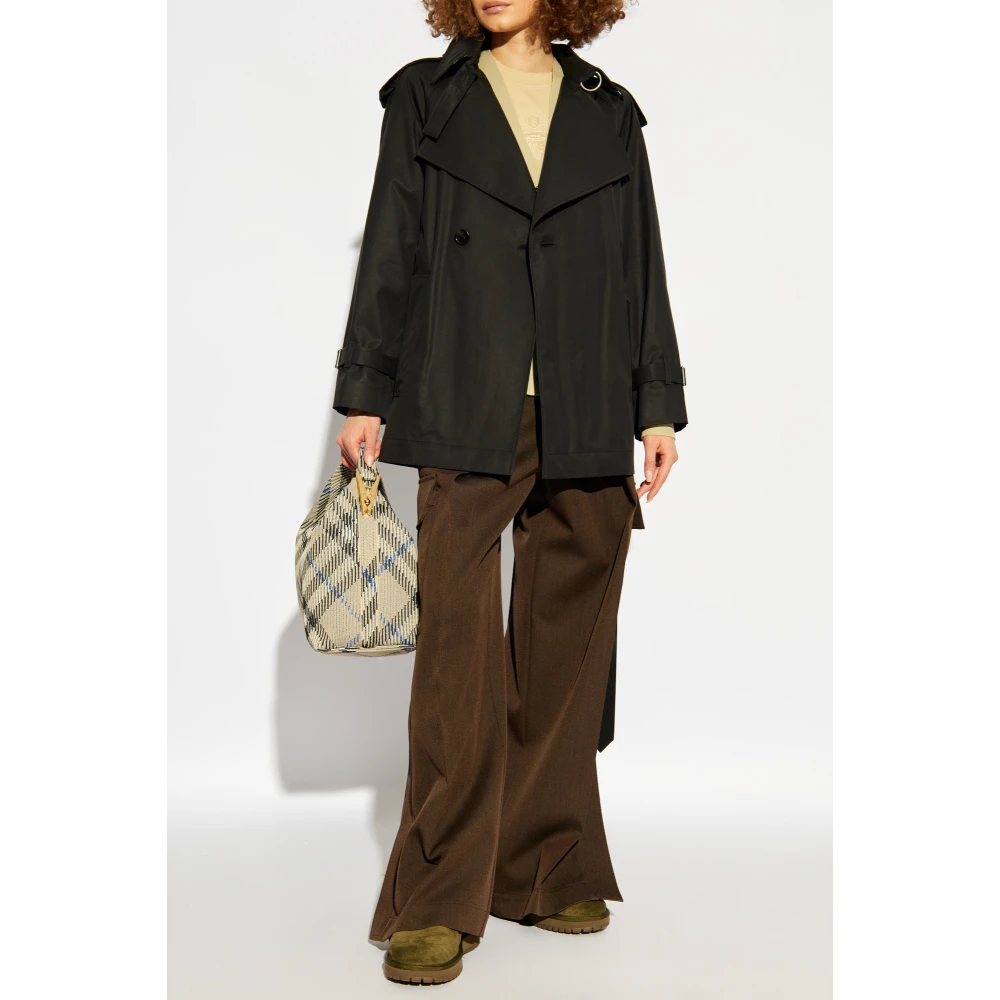 Burberry Korte trenchcoat Black Dames