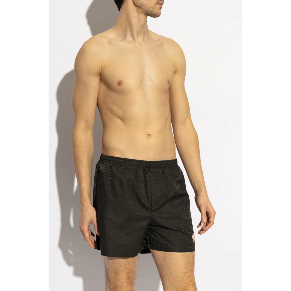Casablanca Zwembroek met logo Black Heren