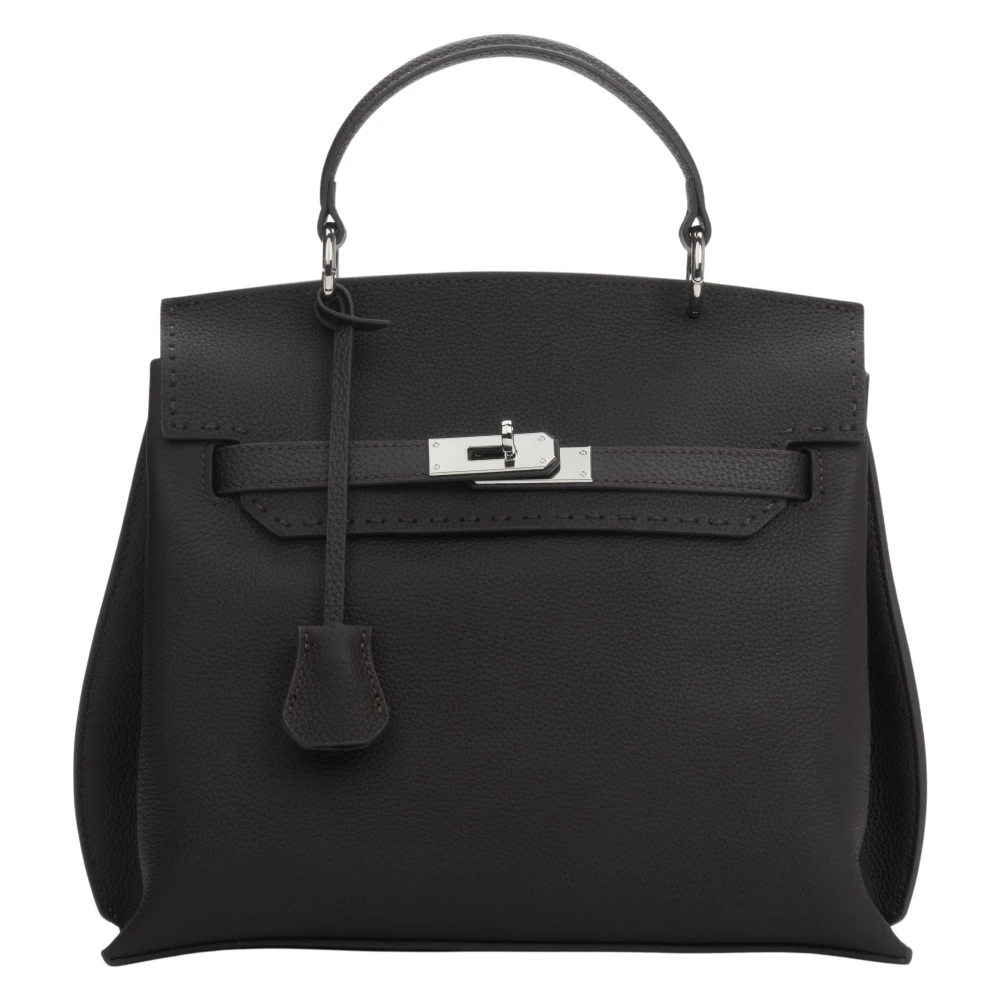 Estro Women's Brown Handbags, One Size, Classic Satchel Bag