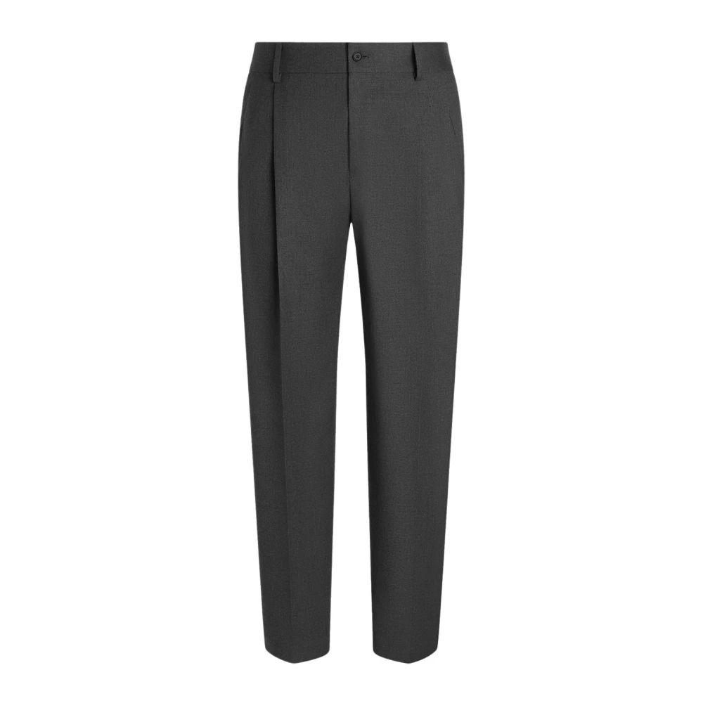 Dolce & Gabbana Stijlvolle Broek met Pences Gray Heren