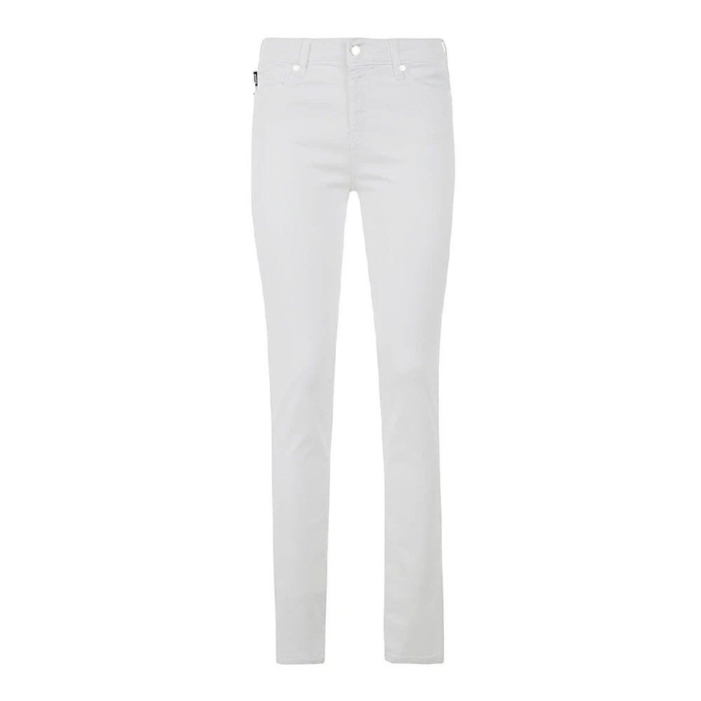 Love Moschino Slim-fit jeans Vit Dam
