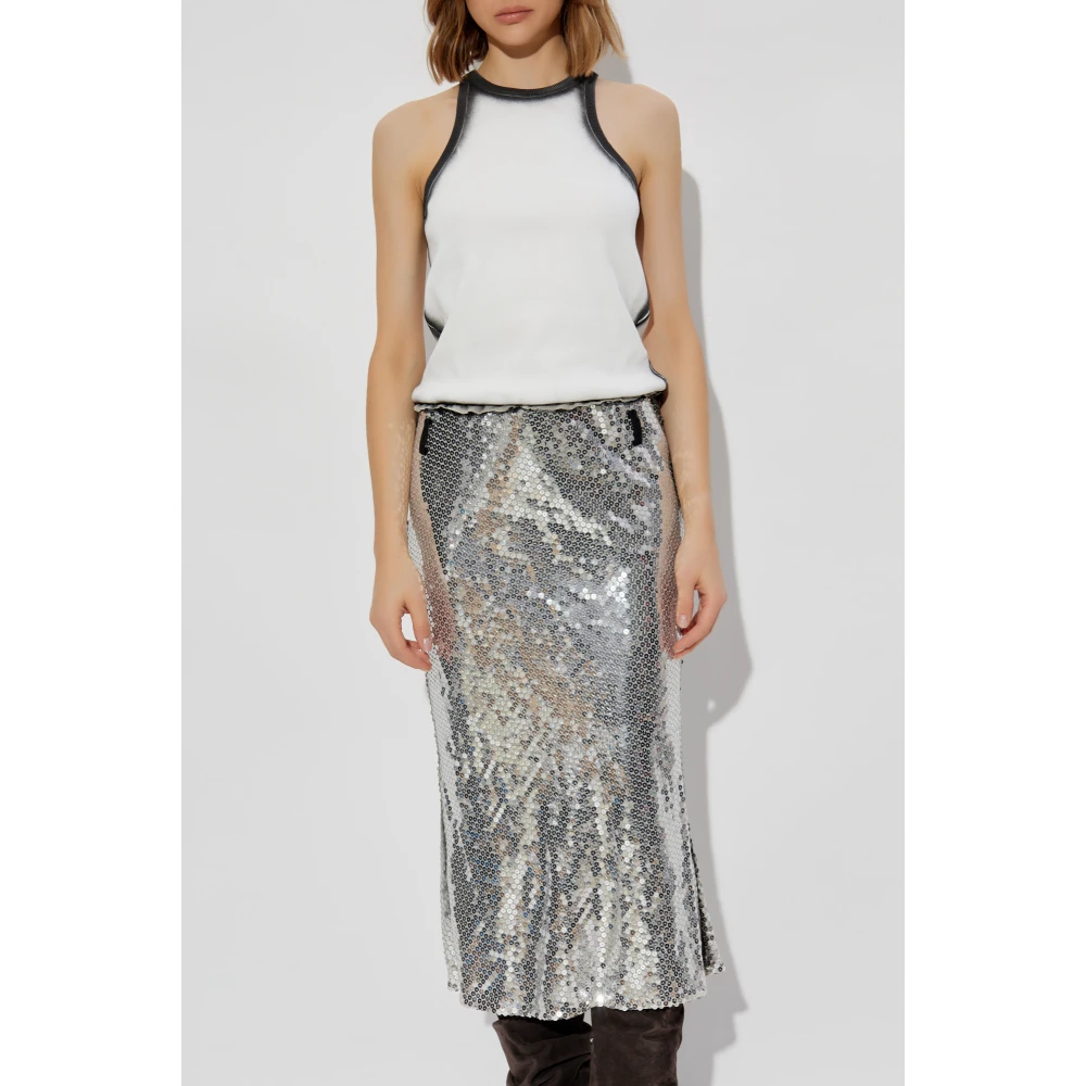The Attico Jurk met paillettenrok Gray Dames