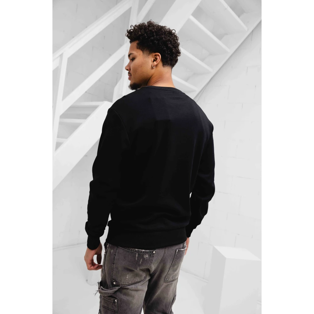 Iceberg Geborduurde Logo Sweater Zwart Heren Black Heren