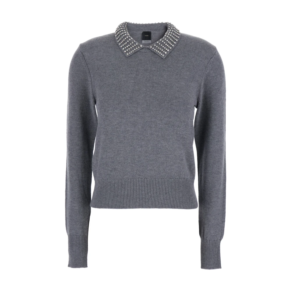 Pinko Women's Grey Sweater Blend Ventotene Style