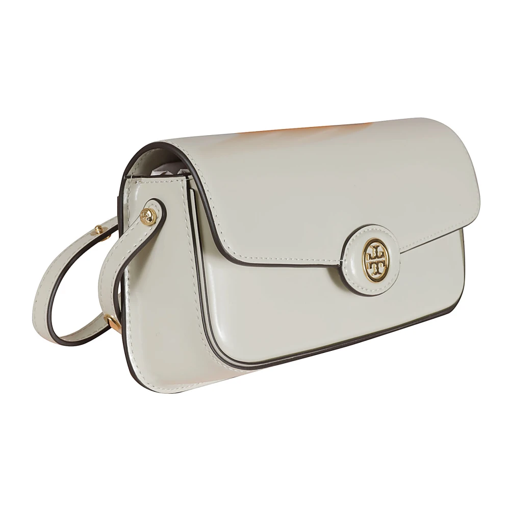 TORY BURCH Leren schoudertas donker senna White Dames