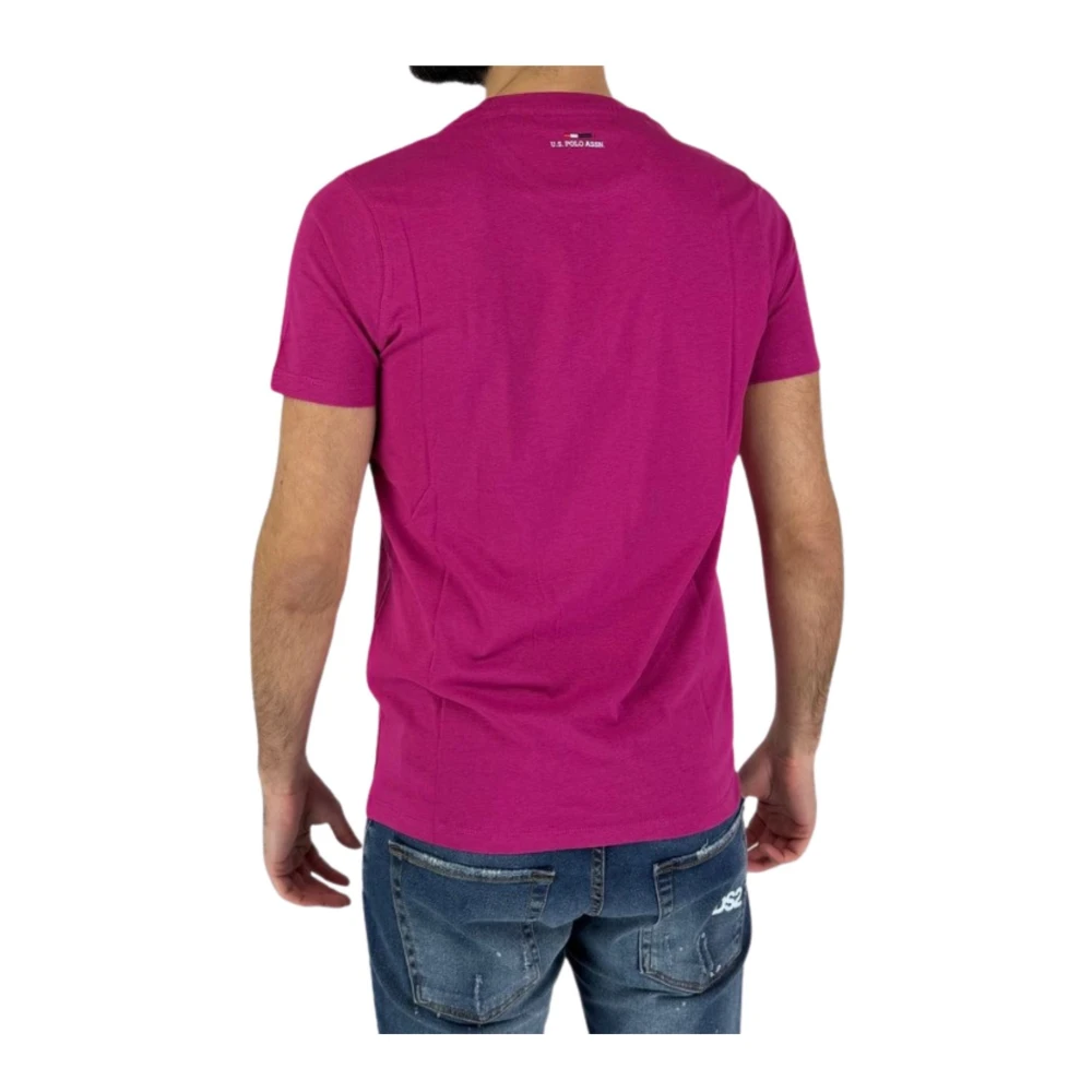 U.s. Polo Assn. Casual Katoenen T-Shirt Pink Heren