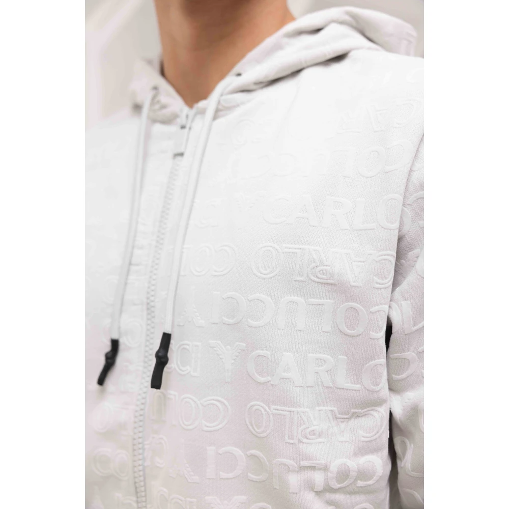 carlo colucci Heren Grijs Hoodie Trainingspak Gray Heren