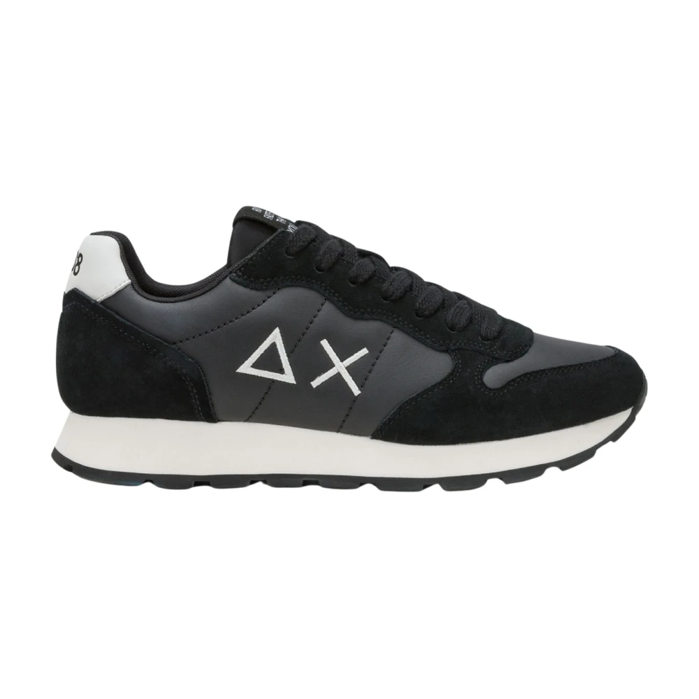 Sun68 Nylon Suede Casual Sneaker Heren Schoenen Zwart
