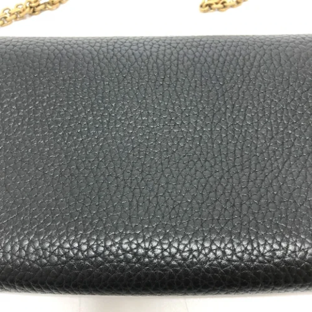 Dior Vintage Pre-owned Leather wallets Black Dames