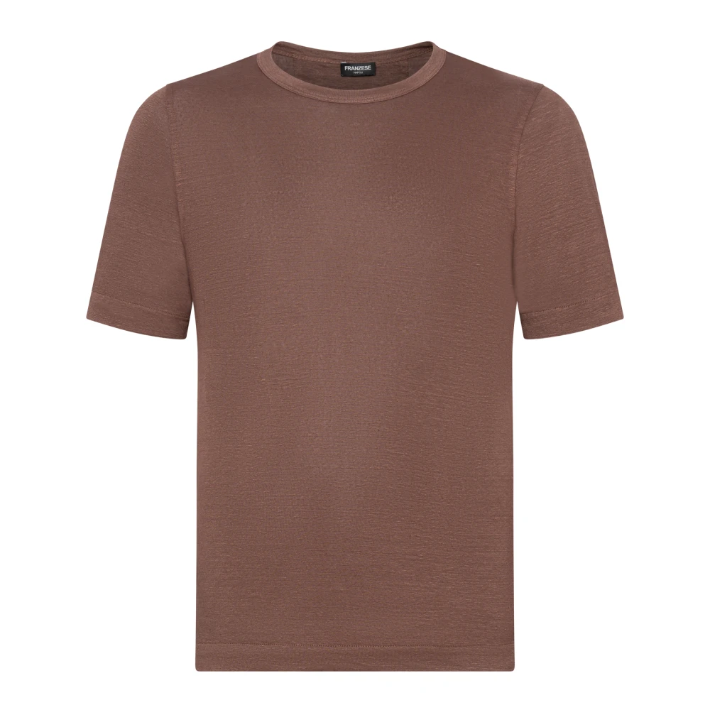 Franzese Collection Men's Brown Stefano De Martino T-Shirt - T-Shirts - L- Tops