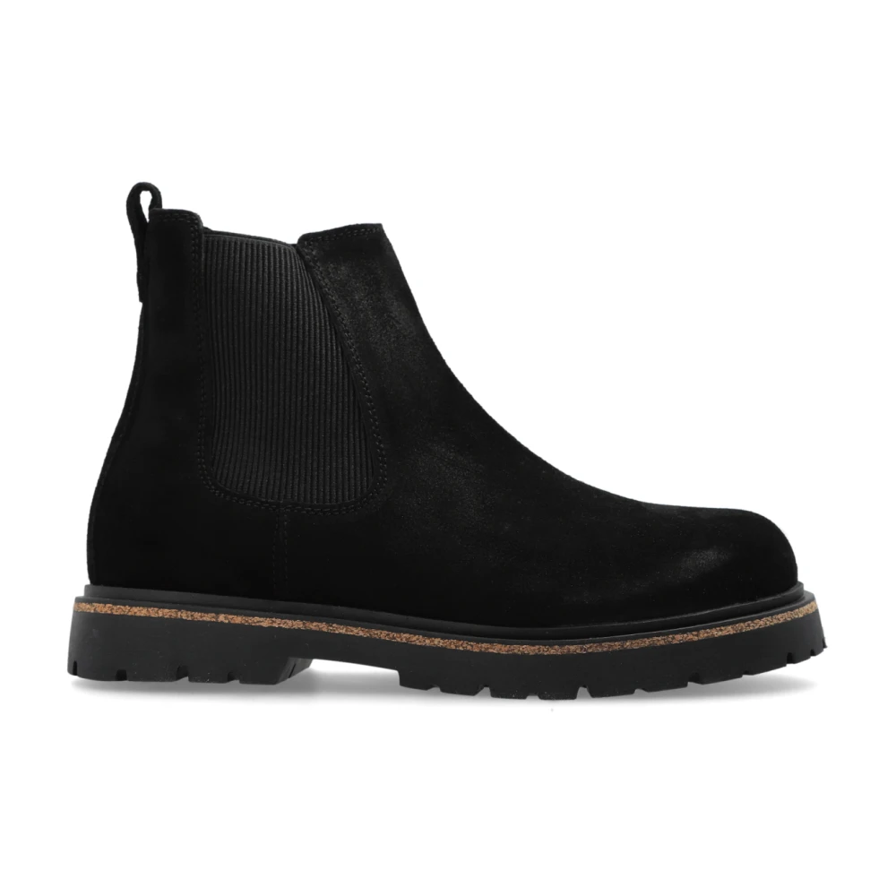 Birkenstock Highwood Slip On Mid Chelsea Boots Black, Dam