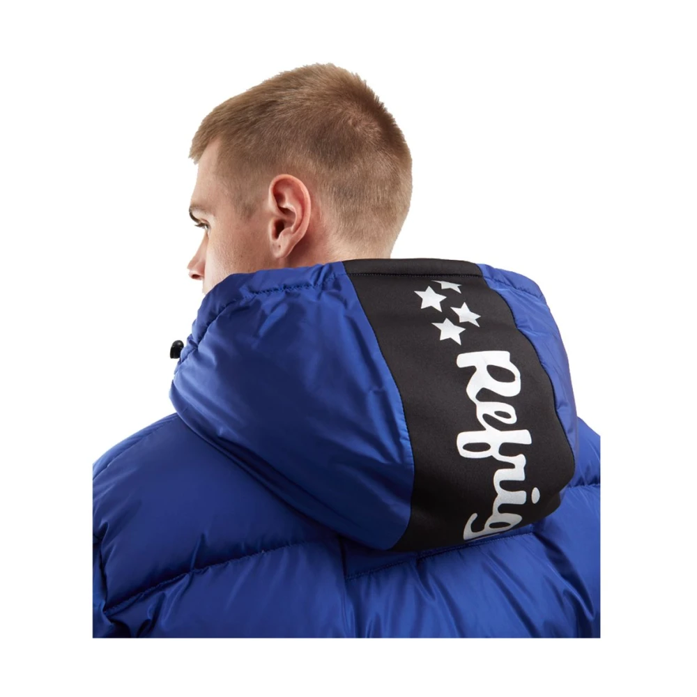 RefrigiWear Blauwe Nylon Winterjas Blue Heren