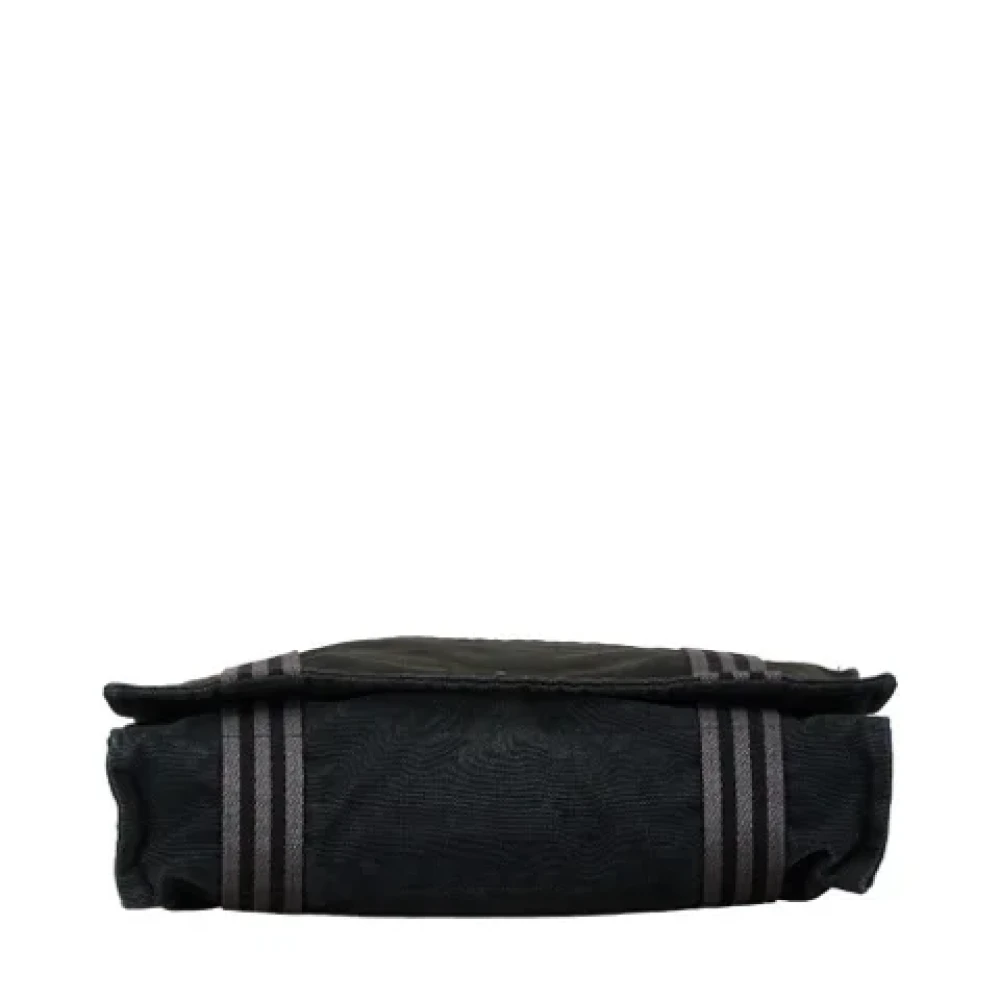 Hermès Vintage Pre-owned Canvas shoulder-bags Black Dames