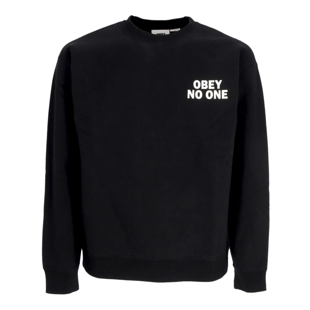 Obey Stijlvol Sweatshirt voor een Moderne Look Black Heren