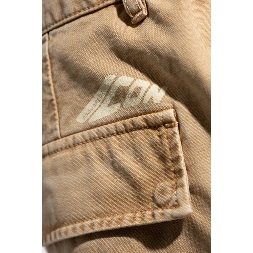 Dsquared2 Broek met logo Beige Heren