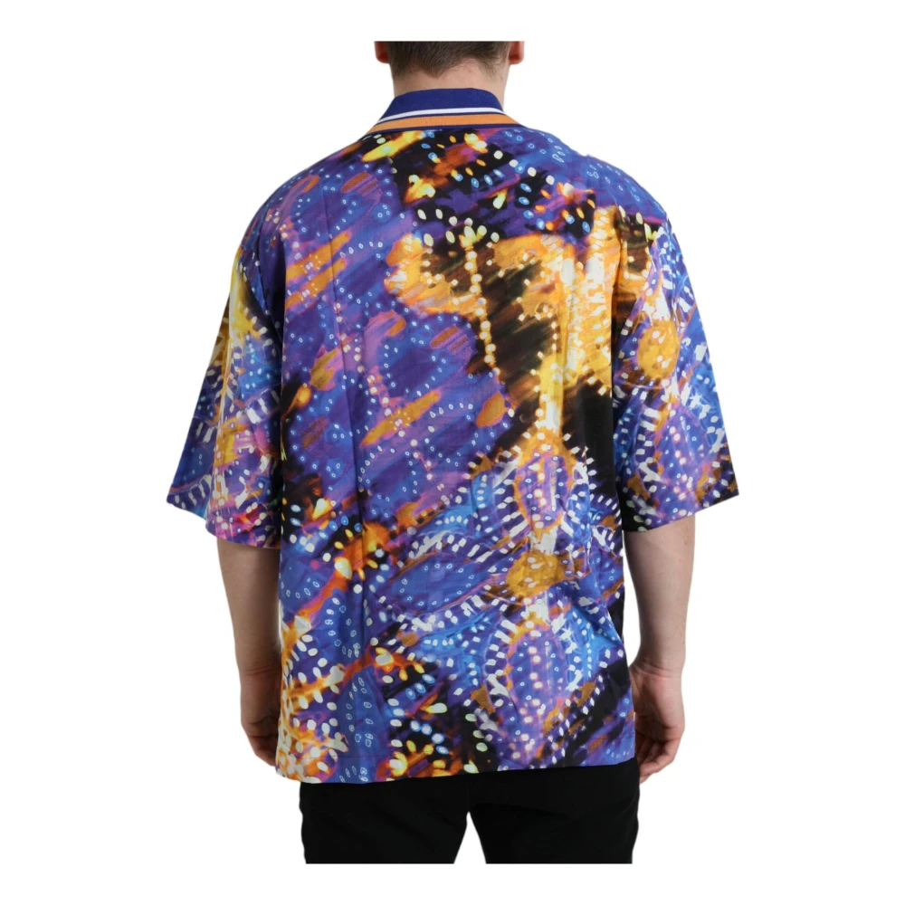Dolce & Gabbana Multicolor Luminary Print Polo Shirt Multicolor Heren