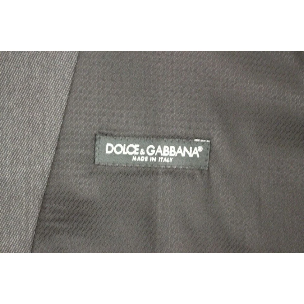 Dolce & Gabbana Elegante grijze wollen formele jurkvest Gray Heren