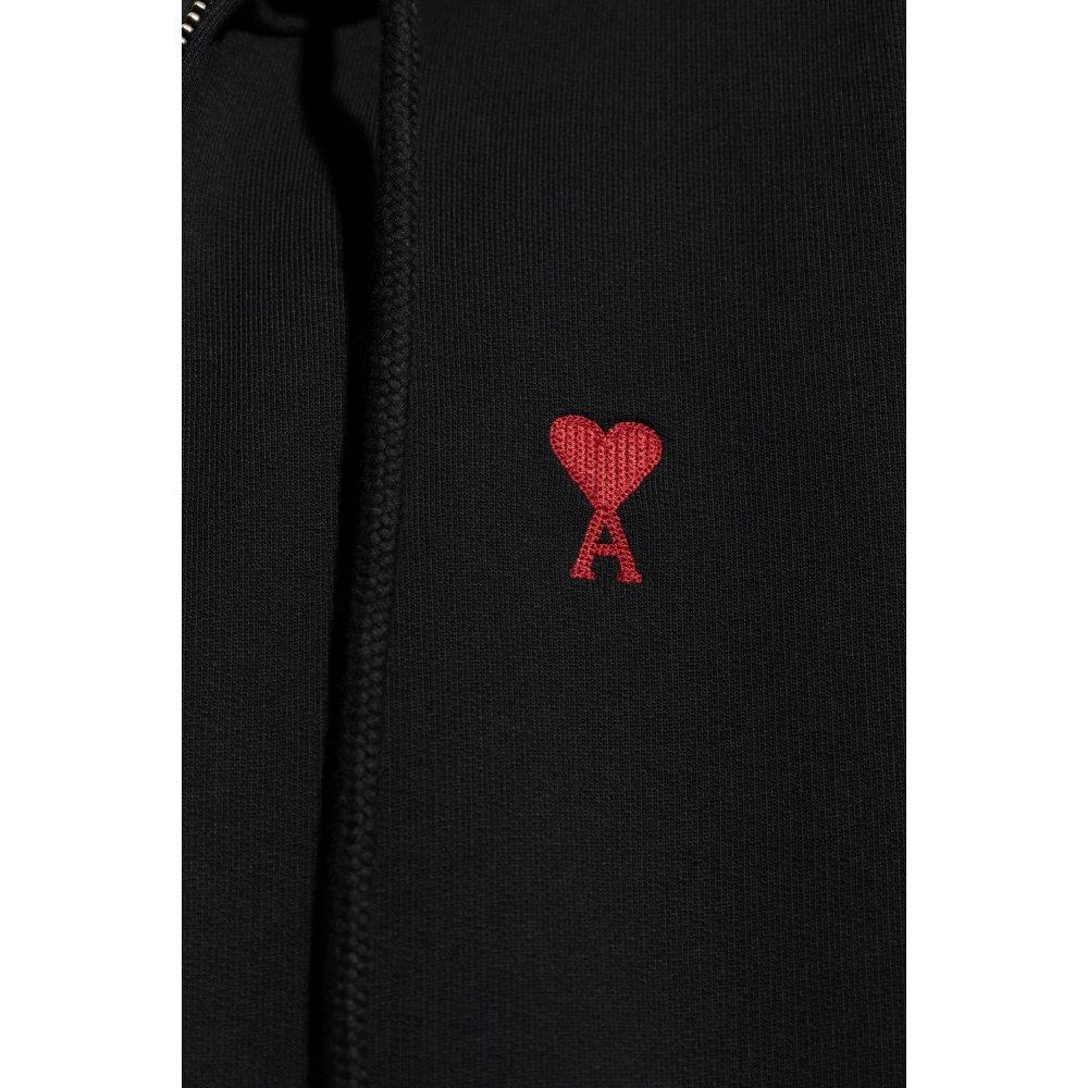 Ami Paris Hoodie Black Heren
