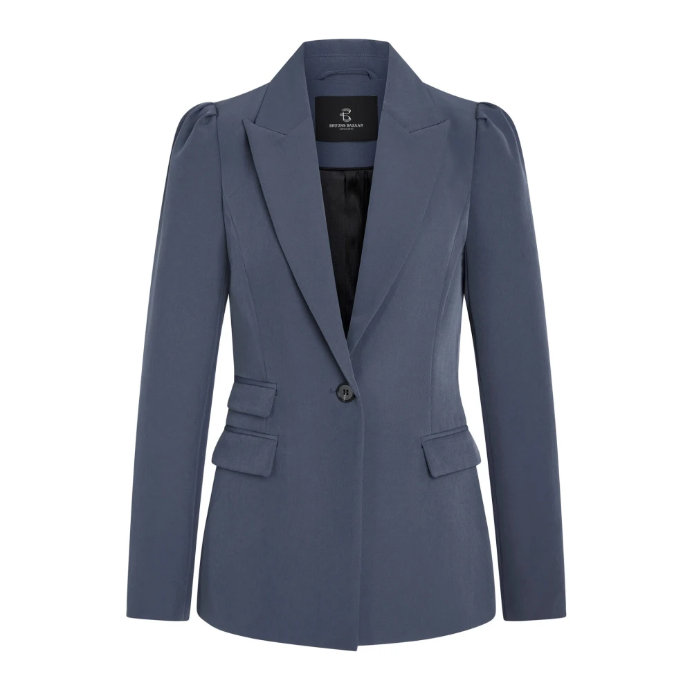 Bruuns Bazaar Vintage Indigo Blazer Jas Blue Dames