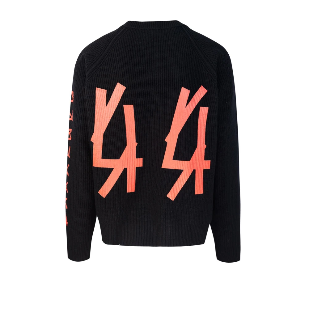 44 Label Group Trui met ronde hals Black Heren