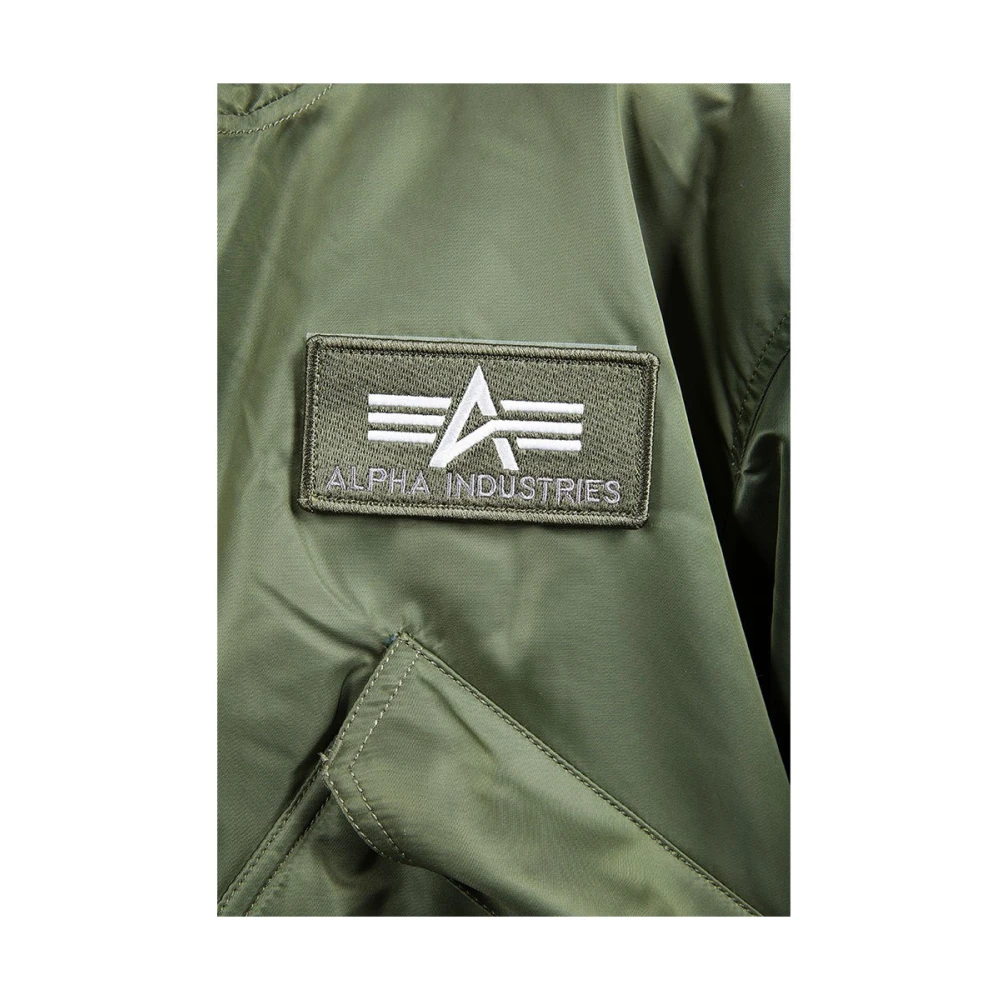 alpha industries Stijlvolle Hooded Bomberjas Green Heren