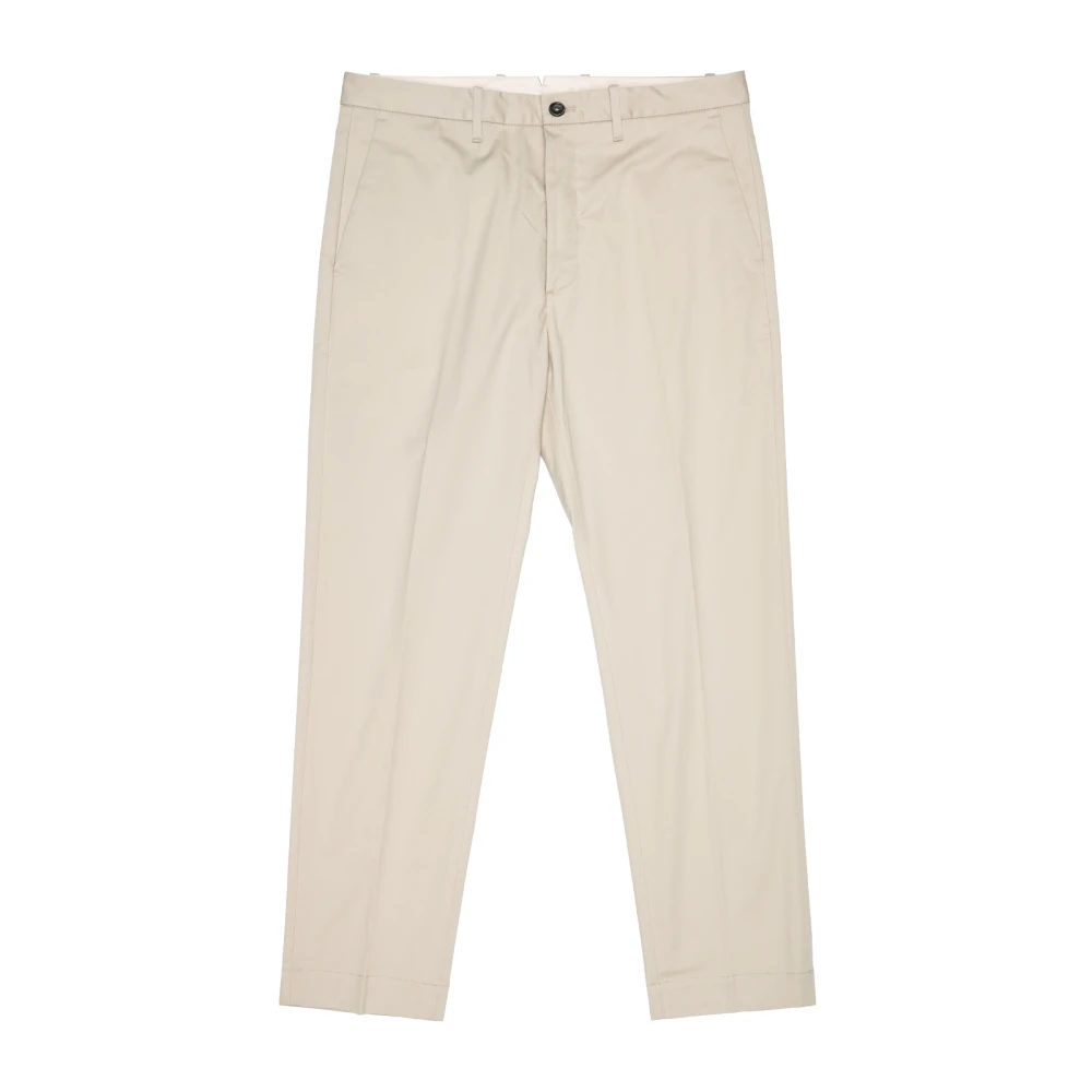 Nine In The Morning Relaxed fit katoenen chino broek Beige Heren