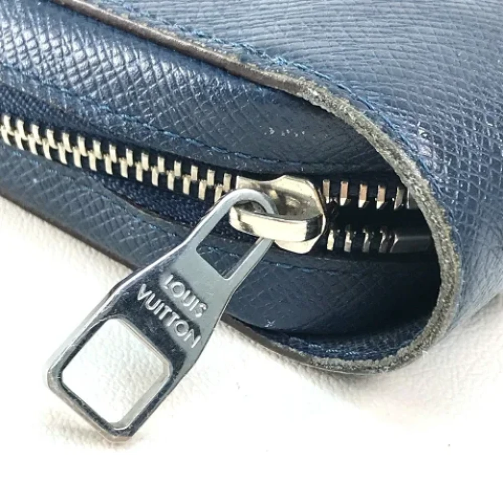 Louis Vuitton Vintage Pre-owned Leather wallets Blue Heren