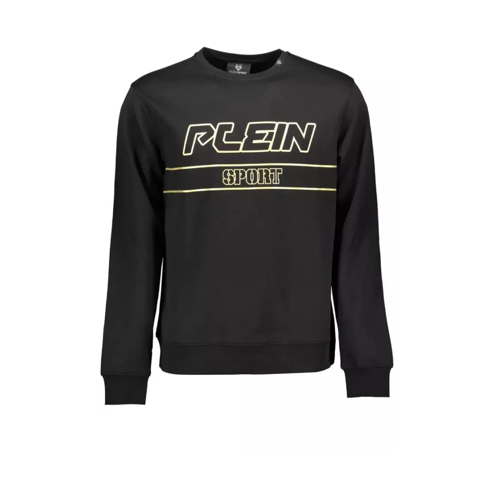 Plein Sport Men's Black Sweatshirts,, Long-Sleeved Active Sweatshirt Large