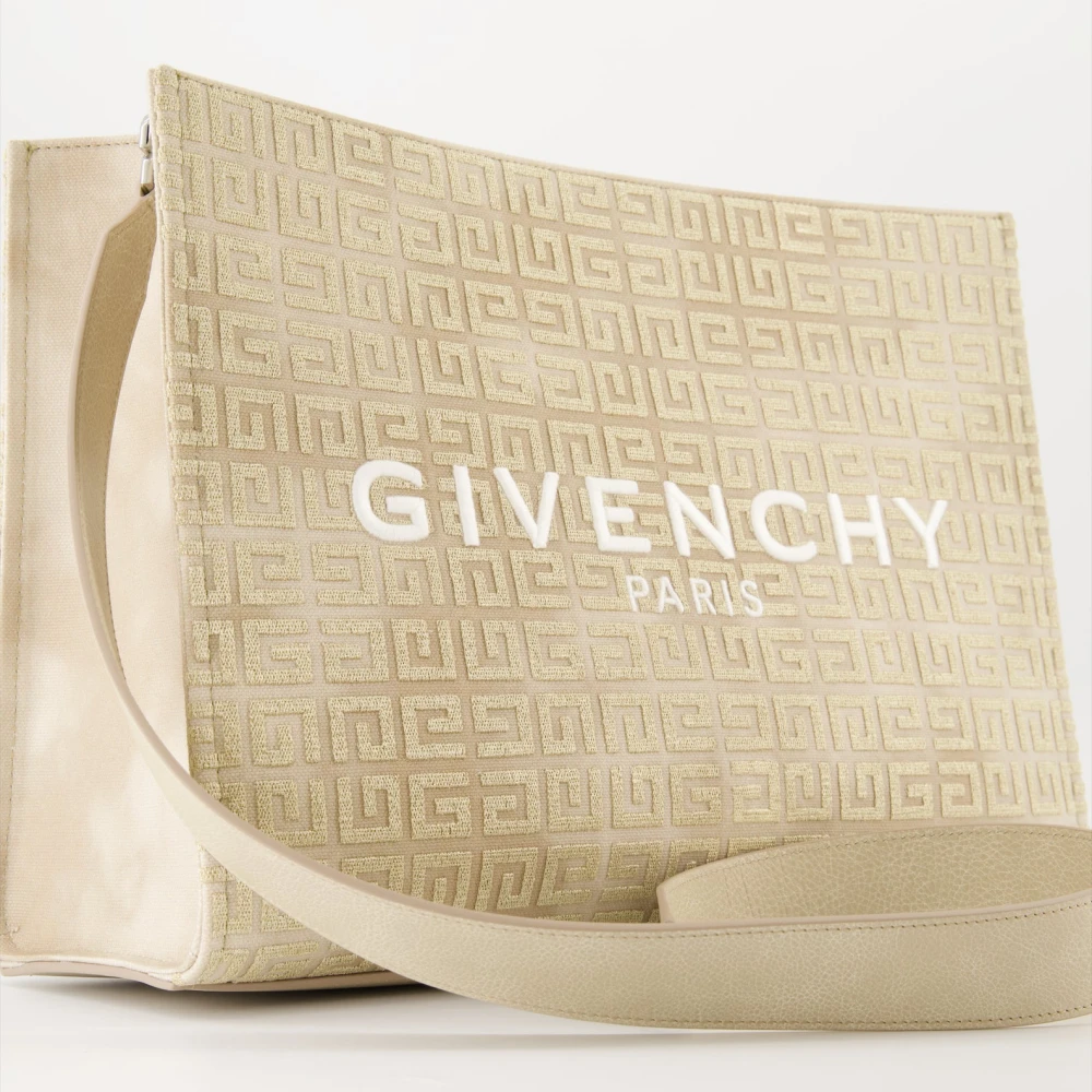 Givenchy Chique Tote Bag met Geborduurd Logo Yellow Dames