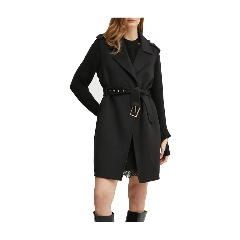Liu Jo Zwarte Chique Jas met Rits Black Dames