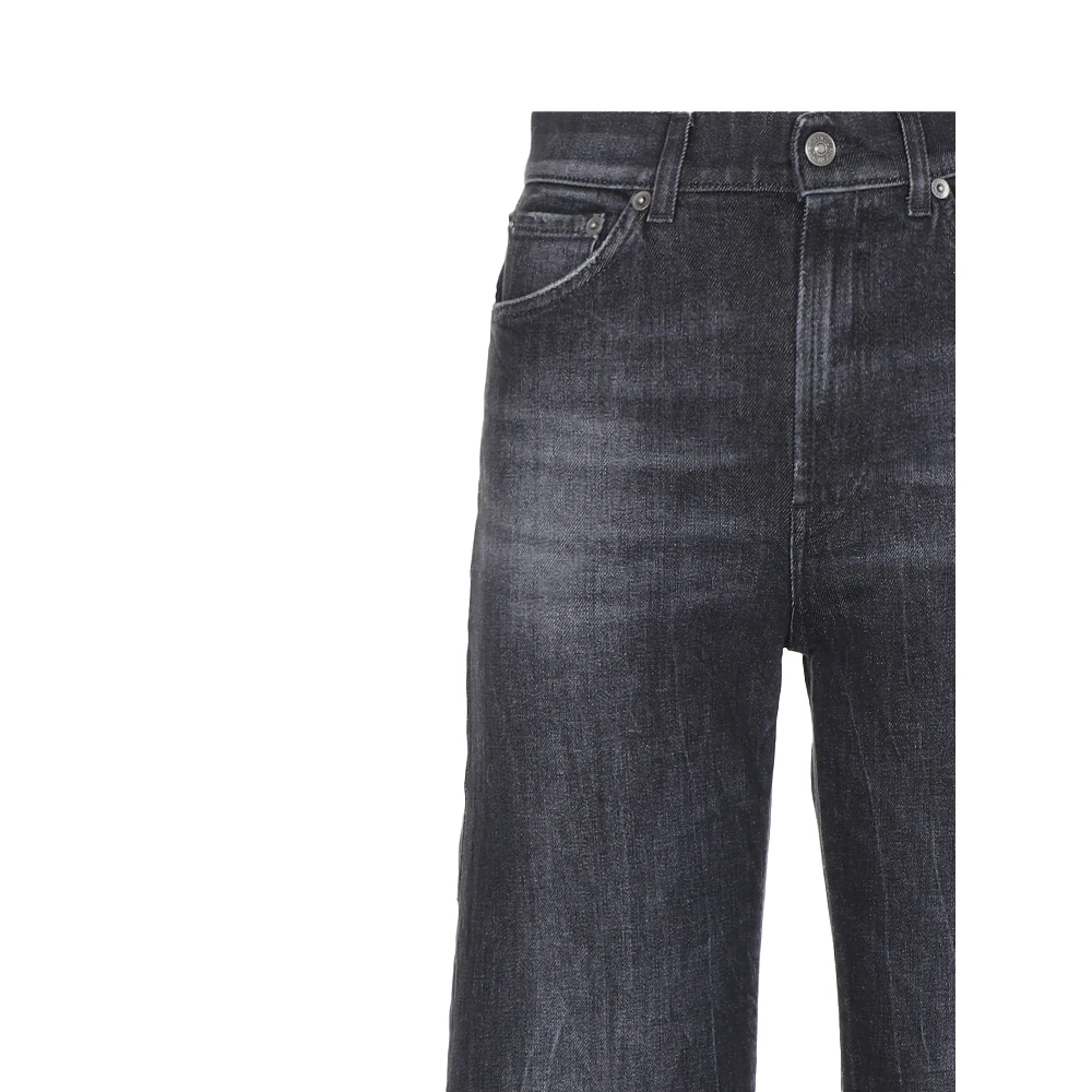 Dondup Zwarte Denim Jeans Black Dames