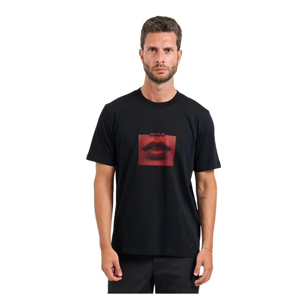 Hugo - Tops > T-Shirts - Black - Hugo - Modalova