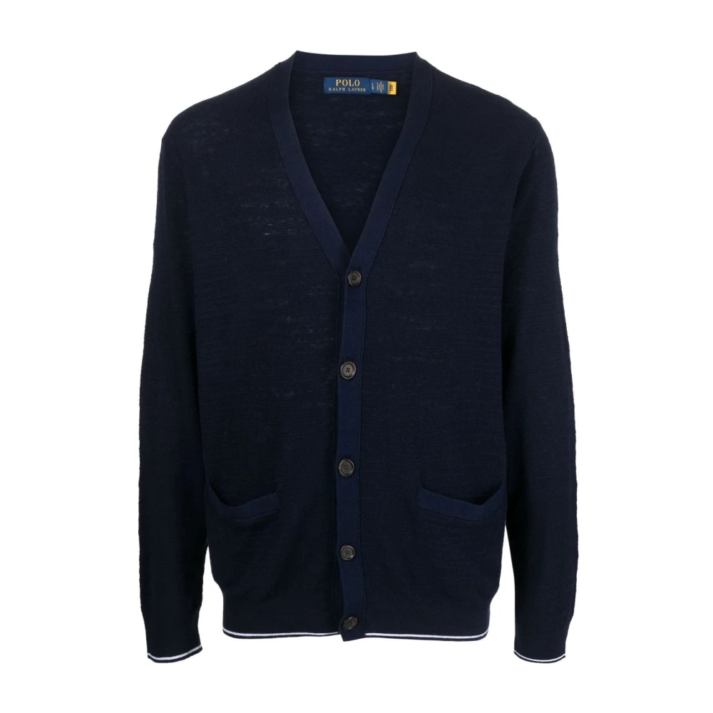 Polo Ralph Lauren Blauwe Casual Langemouwvest Blue Heren
