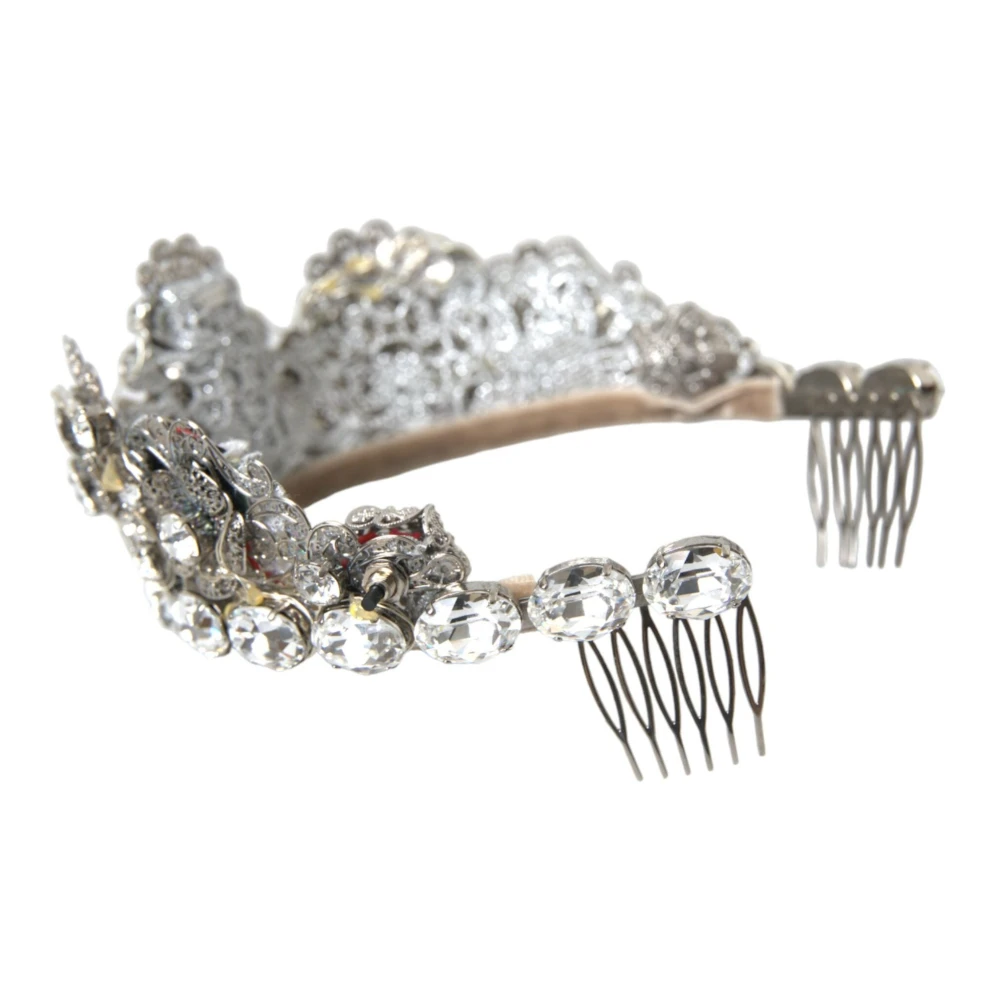 Dolce & Gabbana Kristallen Kroon Tiara LED Diadeem Gray Dames