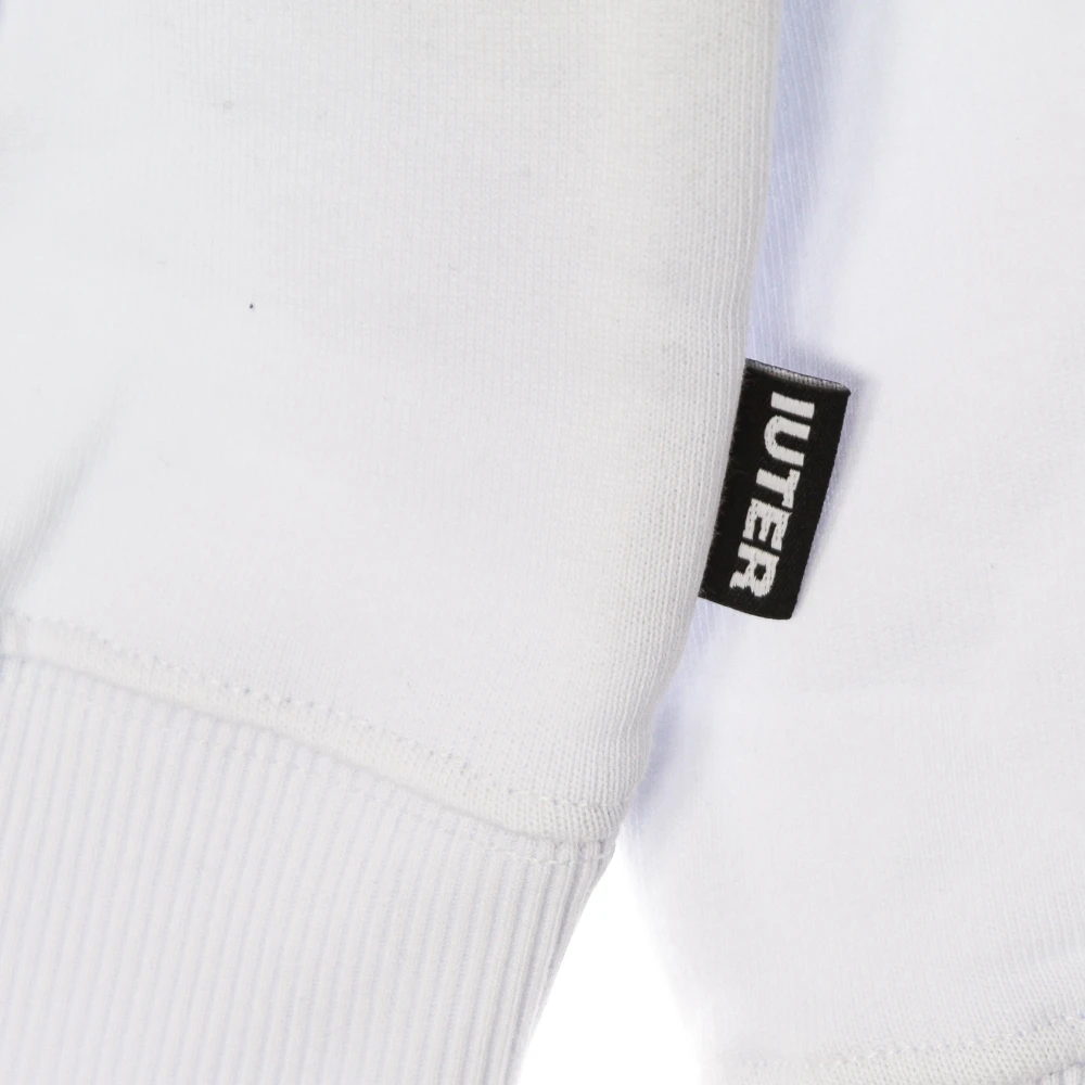 Iuter Witte Hoodie met capuchon Hungry White Heren