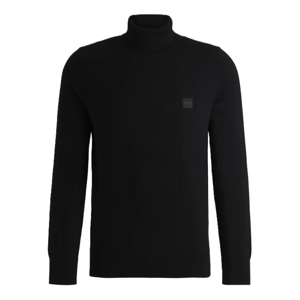 Hugo Boss Zachte en ademende coltrui Black Heren