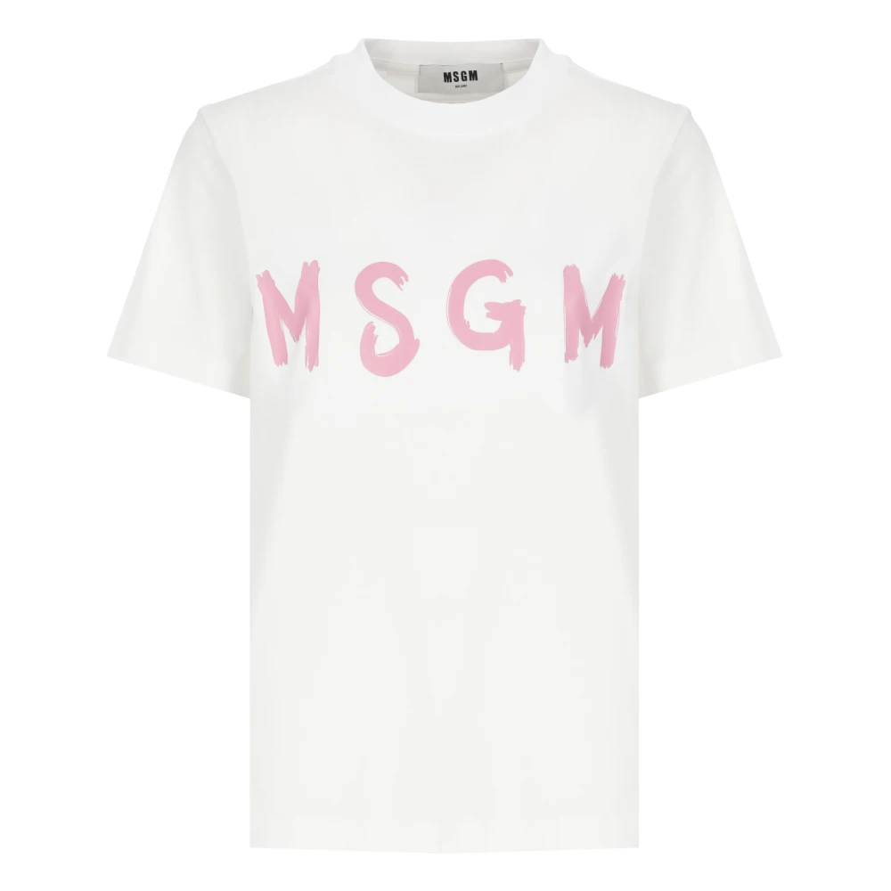 Msgm - Tops > T-Shirts - White - Msgm - Modalova