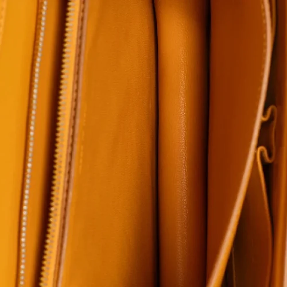 Celine Vintage Pre-owned Leather celine-bags Orange Dames