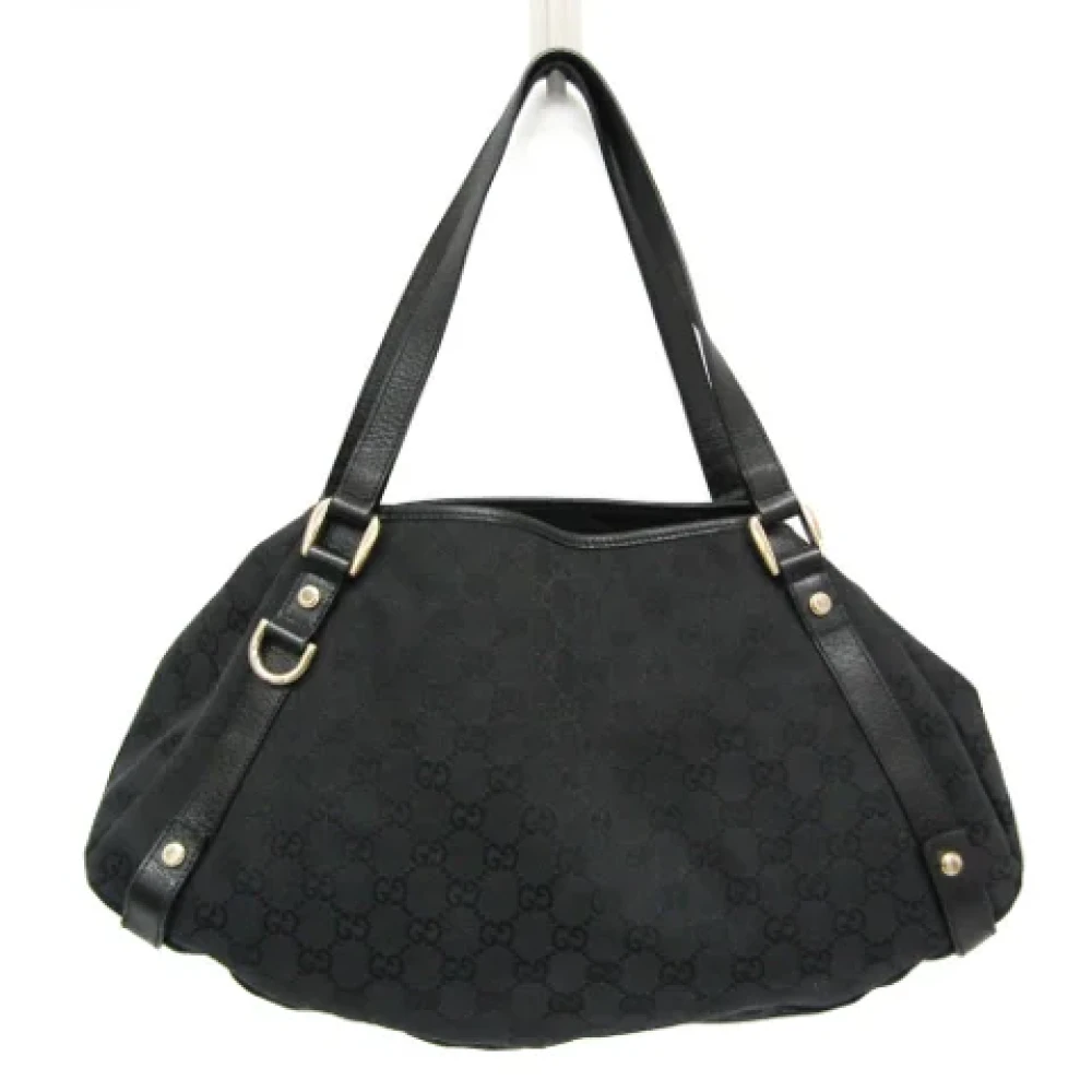 Gucci Vintage Pre-owned Canvas totes Black Dames