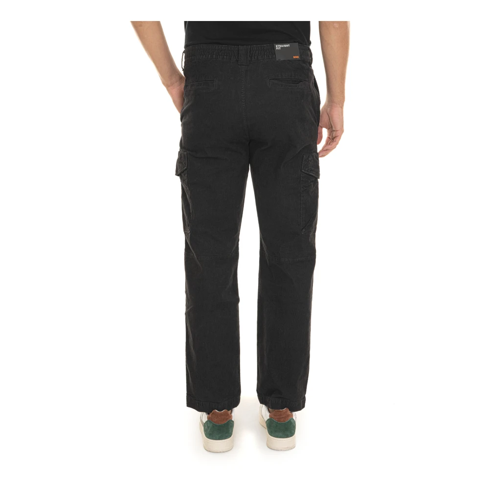 Boss Cargo broek met grote zak Black Heren