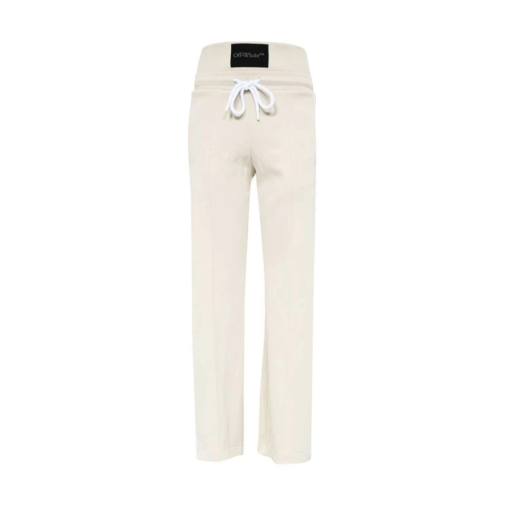 Off White Stijlvolle Broeken voor Dagelijks Gebruik Beige Dames