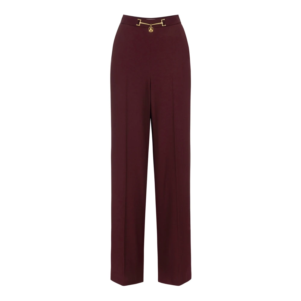 Elisabetta Franchi Stijlvolle Broek voor Vrouwen Red Dames