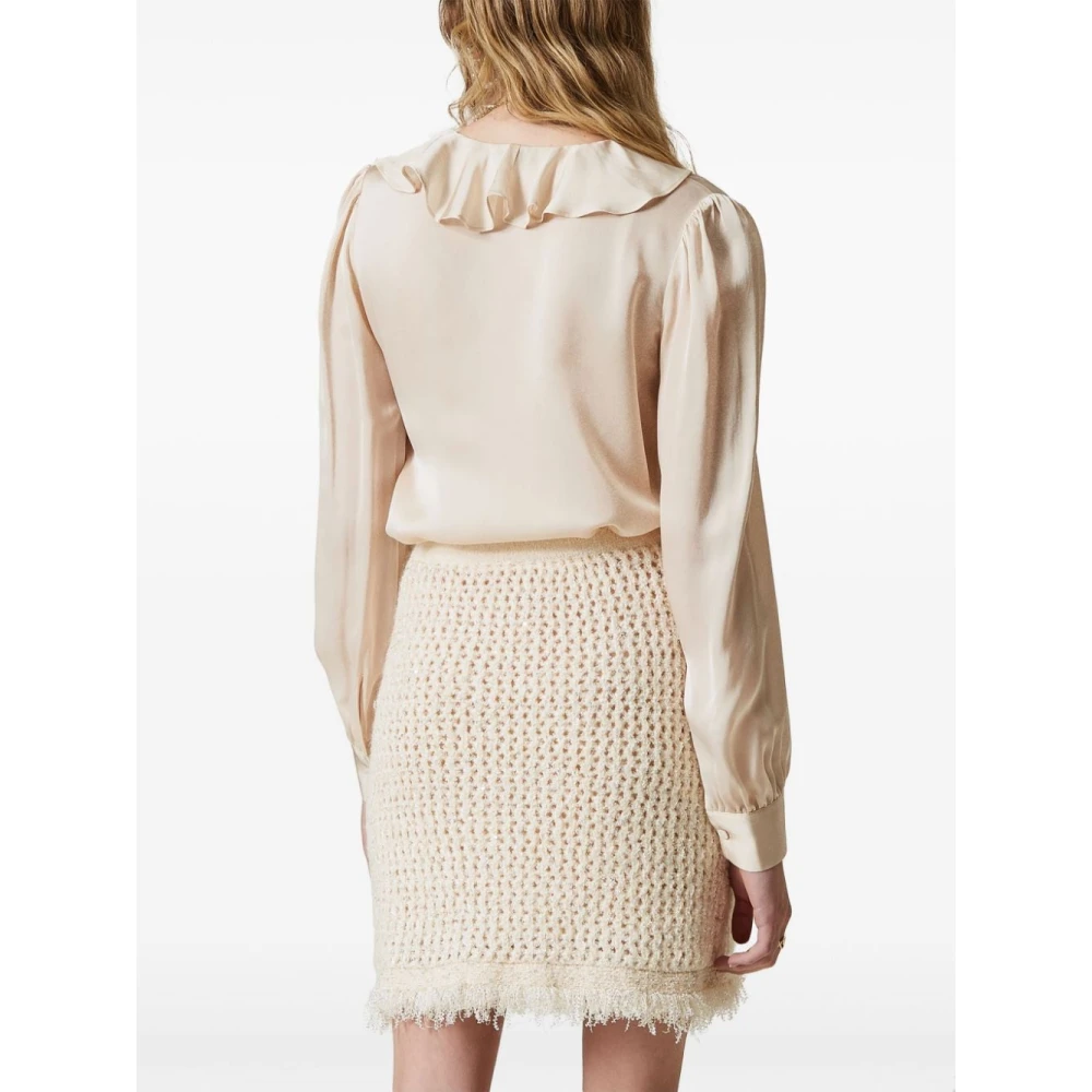 Twinset Witte Rokken voor Vrouwen Aw24 White Dames