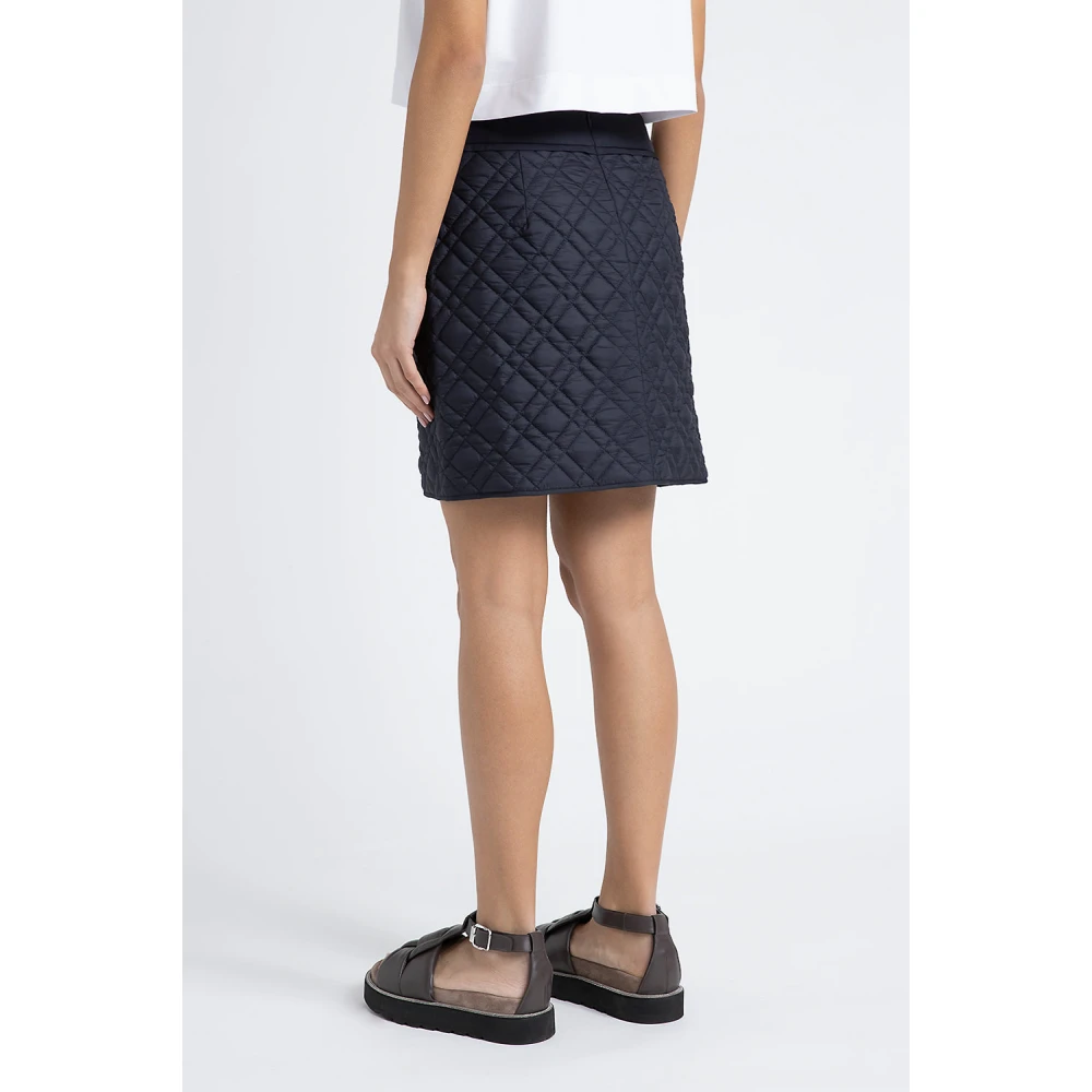PESERICO Drupvrije gewatteerde minirok Blue Dames