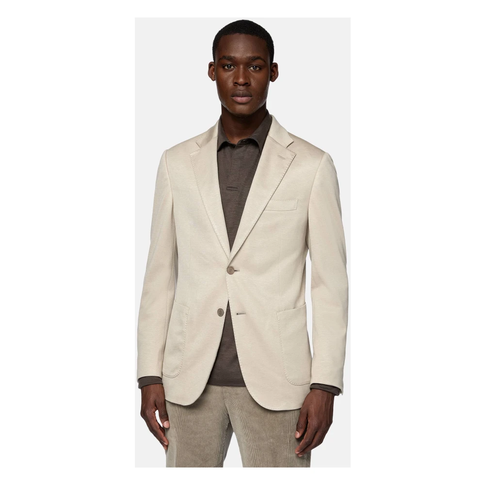 Boggi Milano B Jersey Jas Beige Heren