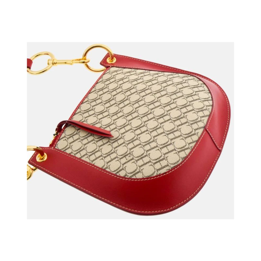 Carolina Herrera Rode leren crossbody tas Castañuela Red Dames