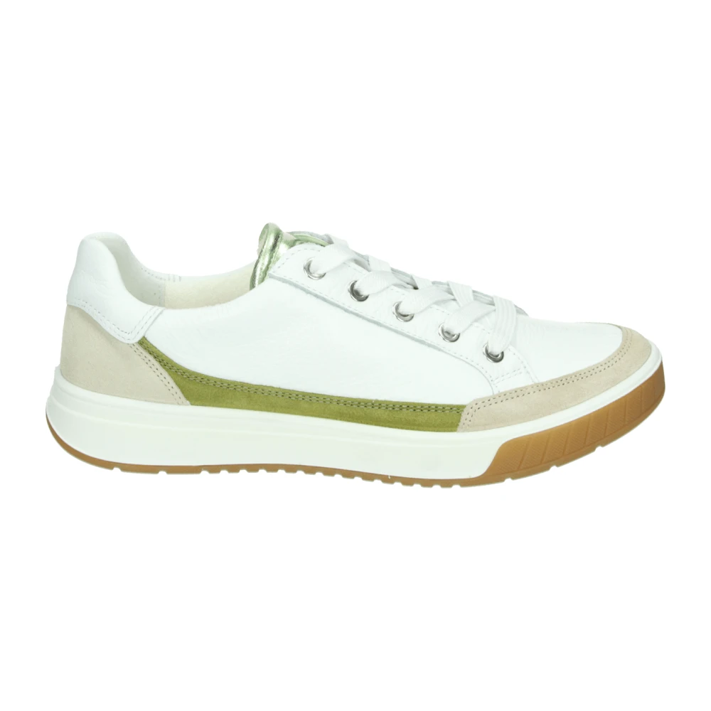 ara Sportieve Lage Damesschoenen Patroon Dames Schoenen Wit
