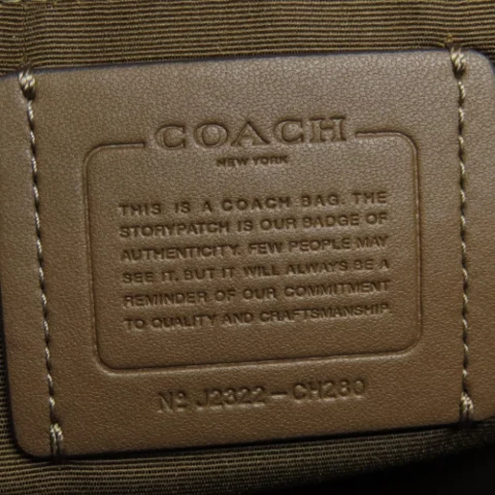 Coach Pre-owned Canvas handbags Brown Dames